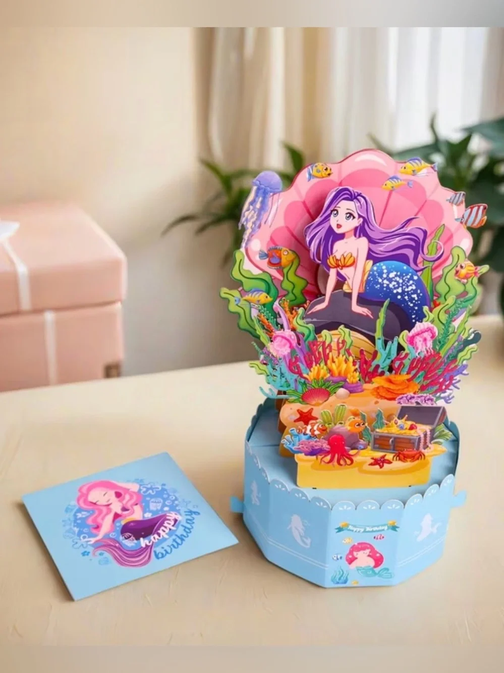 Mermaid Pop Up Birthday Card